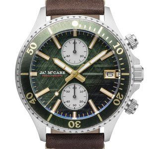 James Mccabe Baja Chrono Gravel Green Watch